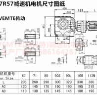 SA97R57Y0.12KW立式蝸輪蝸桿減速機(jī)型號