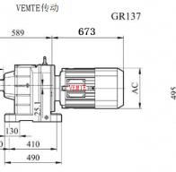 R137-Y225S4-4P-M4-0°減速機型號大全及尺寸圖