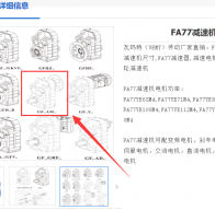 FA77-55.12-SF180-35-10減速電機(jī)型號解析