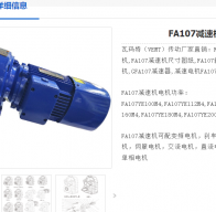 FA107DRS180M4BE30/HF/V減速電機(jī)型號解析