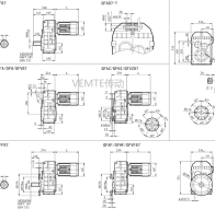 FC87 FCAF87 FCF87 FCA87減速機(jī)電機(jī)型號(hào)大全及尺寸圖