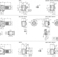 KC97 KCAF97 KCF97 KCA97減速機電機型號及尺寸圖紙