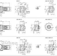 KC157 KCF157 KCAF157 KCA157減速機(jī)電機(jī)型號(hào)以及尺寸圖紙