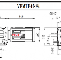 KD04 KK04 KFK04 KF04減速機(jī)電機(jī)型號(hào)及尺寸圖紙